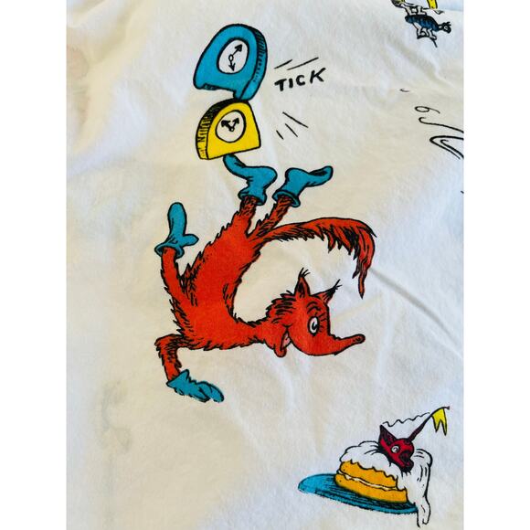 Cat in the Hat Pottery Barn fitted crib sheet - Picture 4 of 4